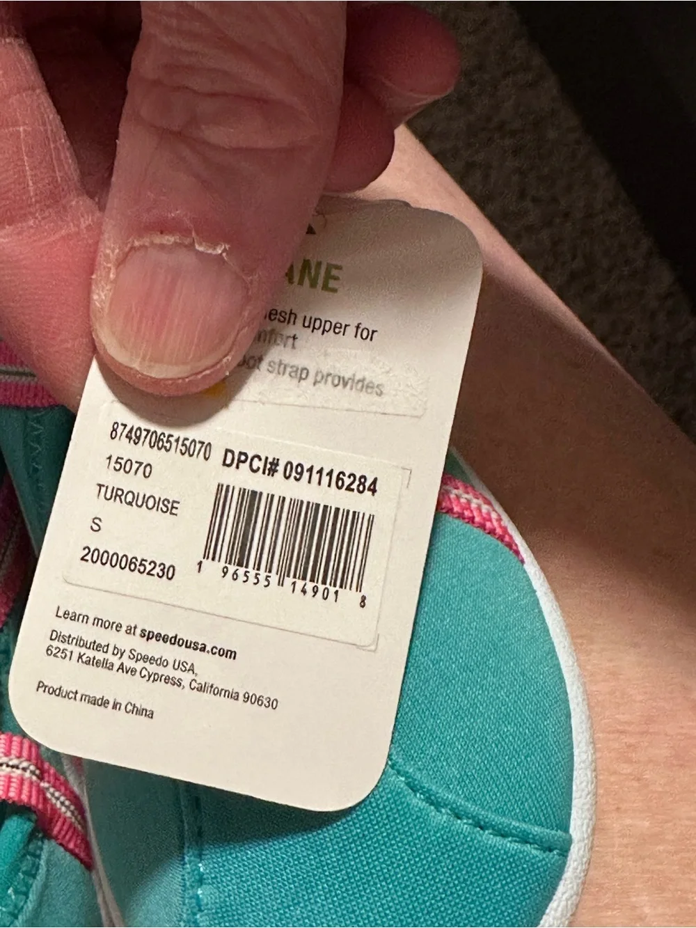 SPEEDO Toddler size 5-6 SMALL Water Pool Mesh Elastic Slip-On Shoes NEW